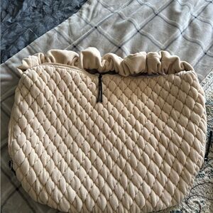 FP Movement by Free People Quilted Cream Shoulder Bag